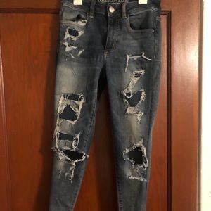 american eagle high rise jegging